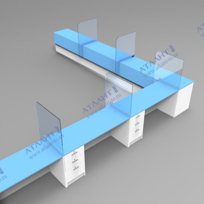 Стойки регистратуры СРПС-5 сборка