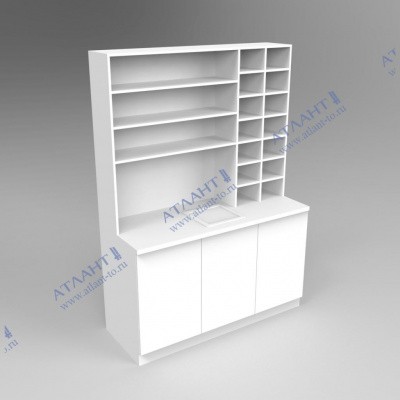 Шкаф лабораторный ШСЛ-2 с раковиной